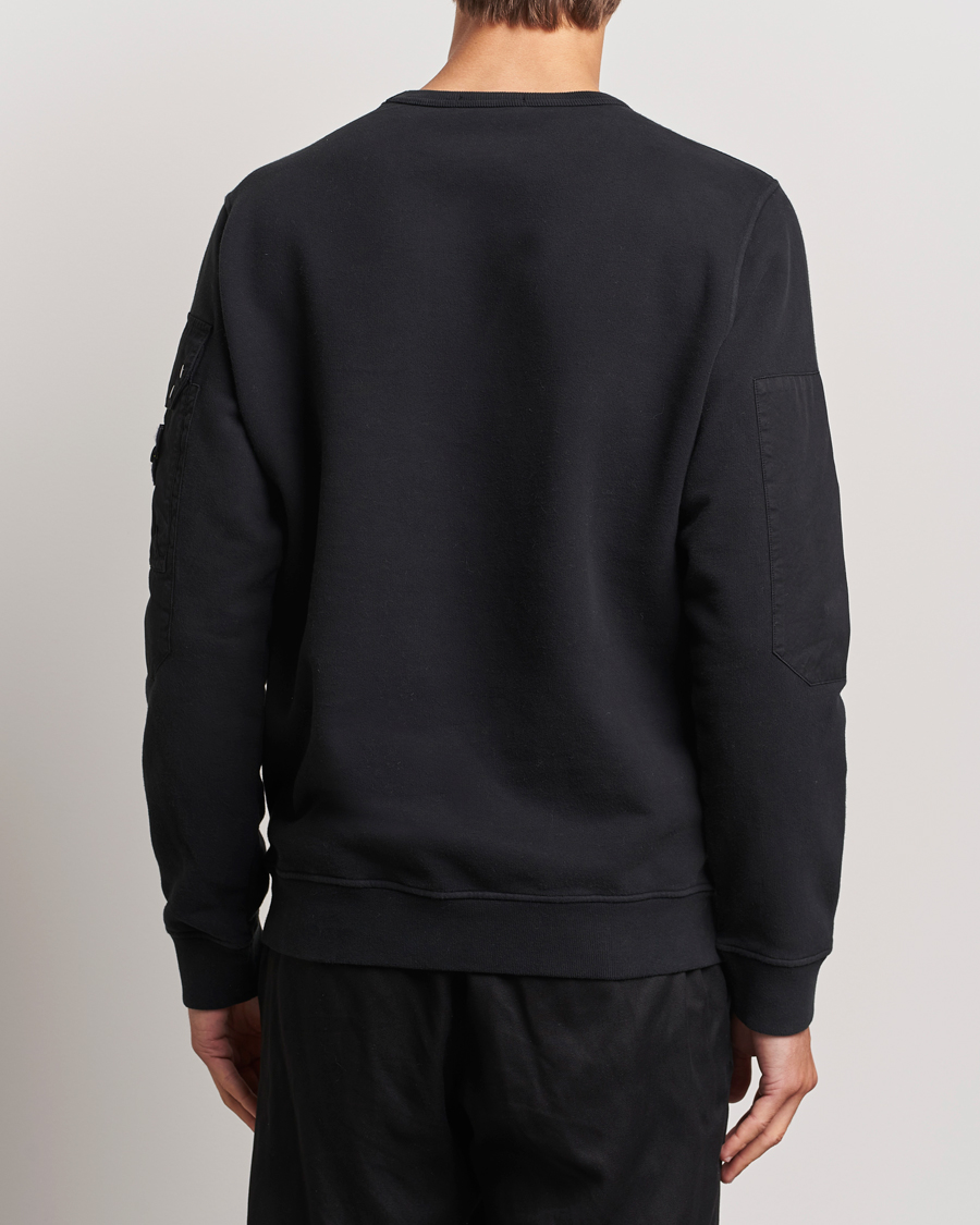 Herren | Pullover | Stone Island | Brushed Cotton Fleece Sweatshirt Black