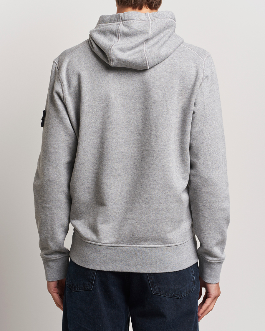 Herren | Pullover | Stone Island | Garment Dyed Fleece Hood Melange Grey