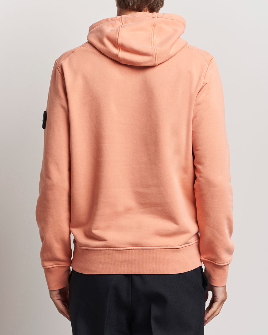 Herren | Pullover | Stone Island | Garment Dyed Fleece Hood Orange