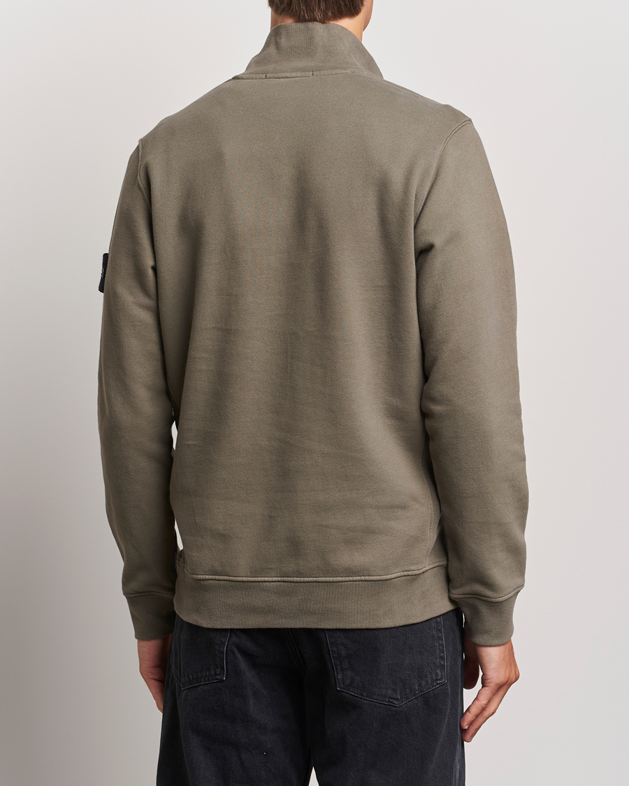 Herren | Pullover | Stone Island | Garment Dyed Fleece Half Zip Walnut