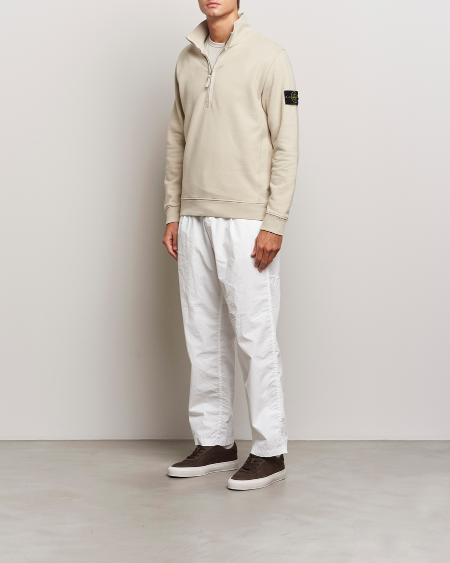 Herren | Pullover | Stone Island | Garment Dyed Fleece Half Zip Plaster