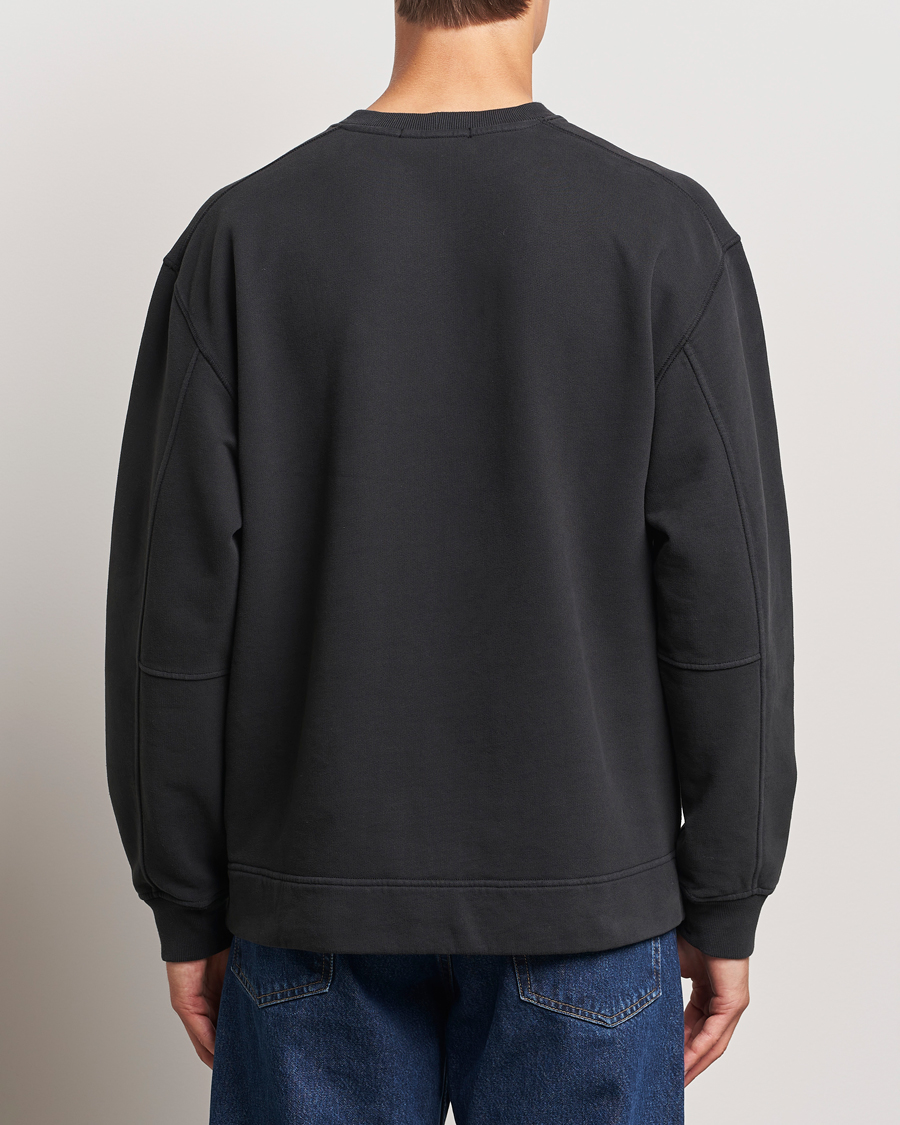Herren | Pullover | Stone Island | Garment Dyed Fleece Logo Sweatshirt Black