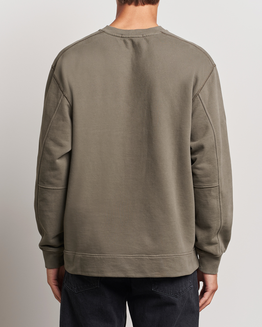 Herren | Pullover | Stone Island | Garment Dyed Fleece Logo Sweatshirt Walnut