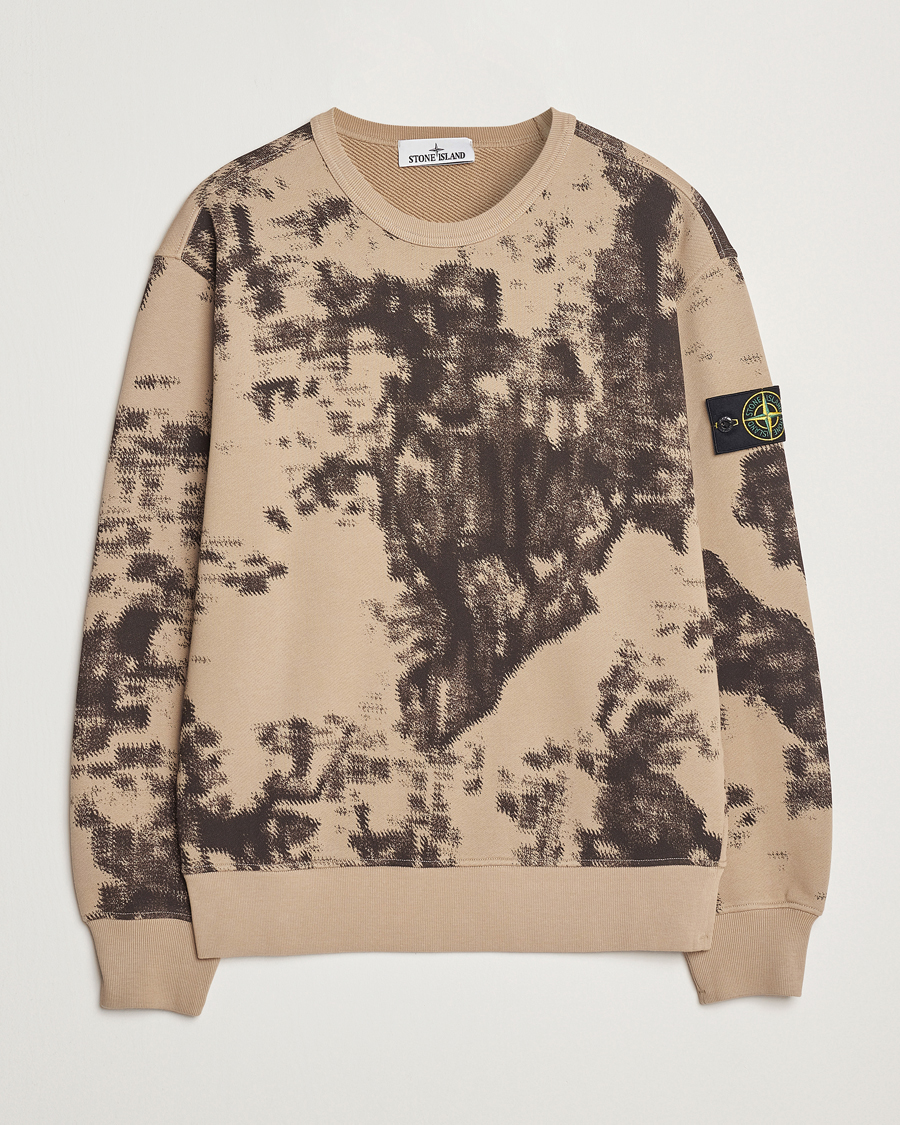 Herren | Pullover | Stone Island | Garment Dyed Fleece Camo Sweatshirt Dove Grey