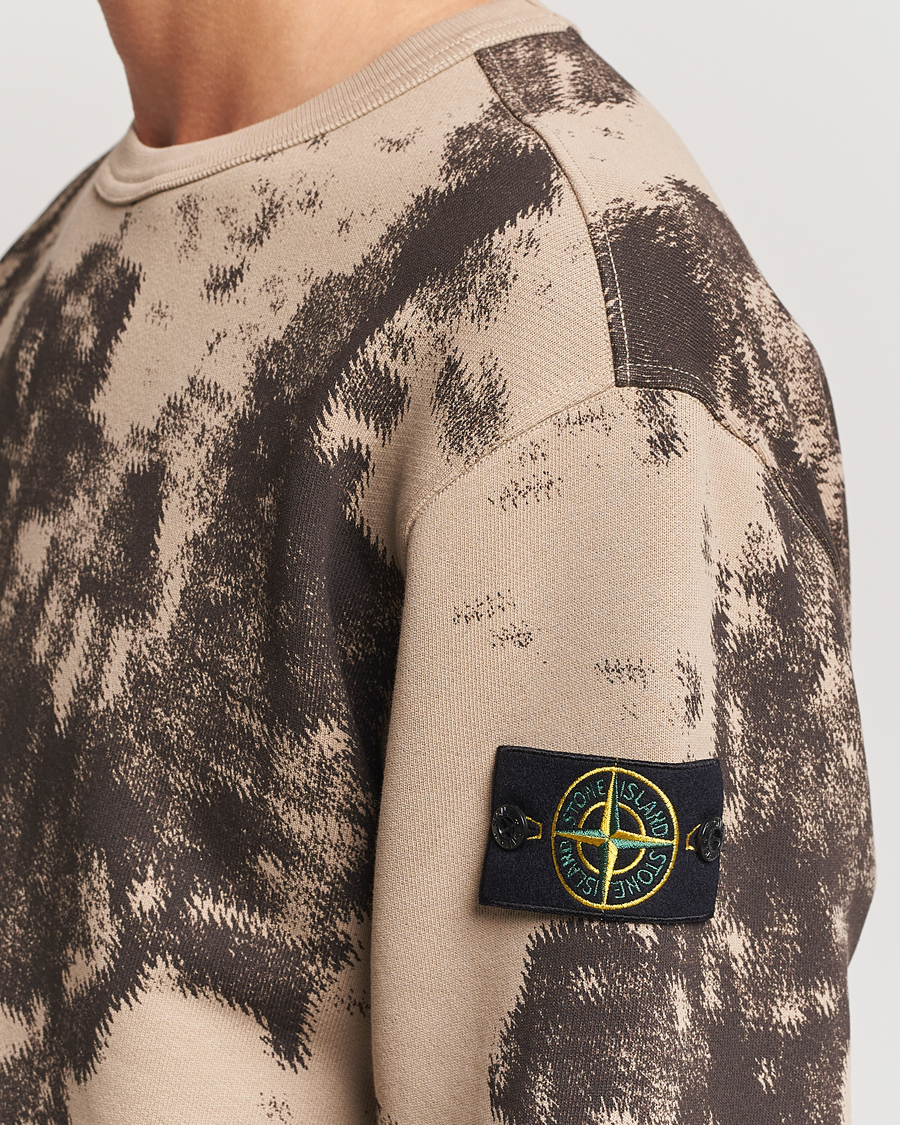 Herren | Pullover | Stone Island | Garment Dyed Fleece Camo Sweatshirt Dove Grey