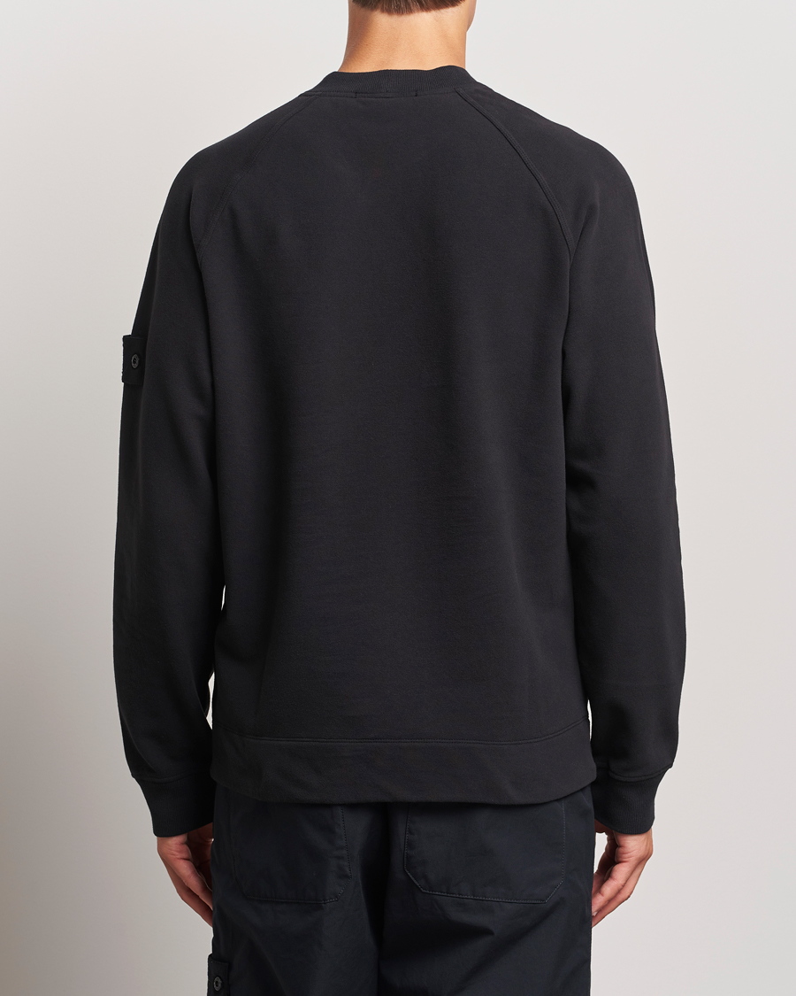 Herren | Pullover | Stone Island | Ghost Organic Cotton Fleece Sweatshirt Black