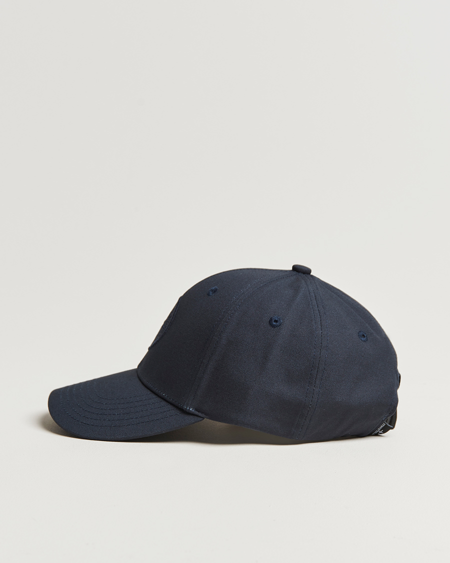 Herren | Stone Island Cotton Rep Logo Cap Navy Blue | Stone Island | Cotton Rep Logo Cap Navy Blue