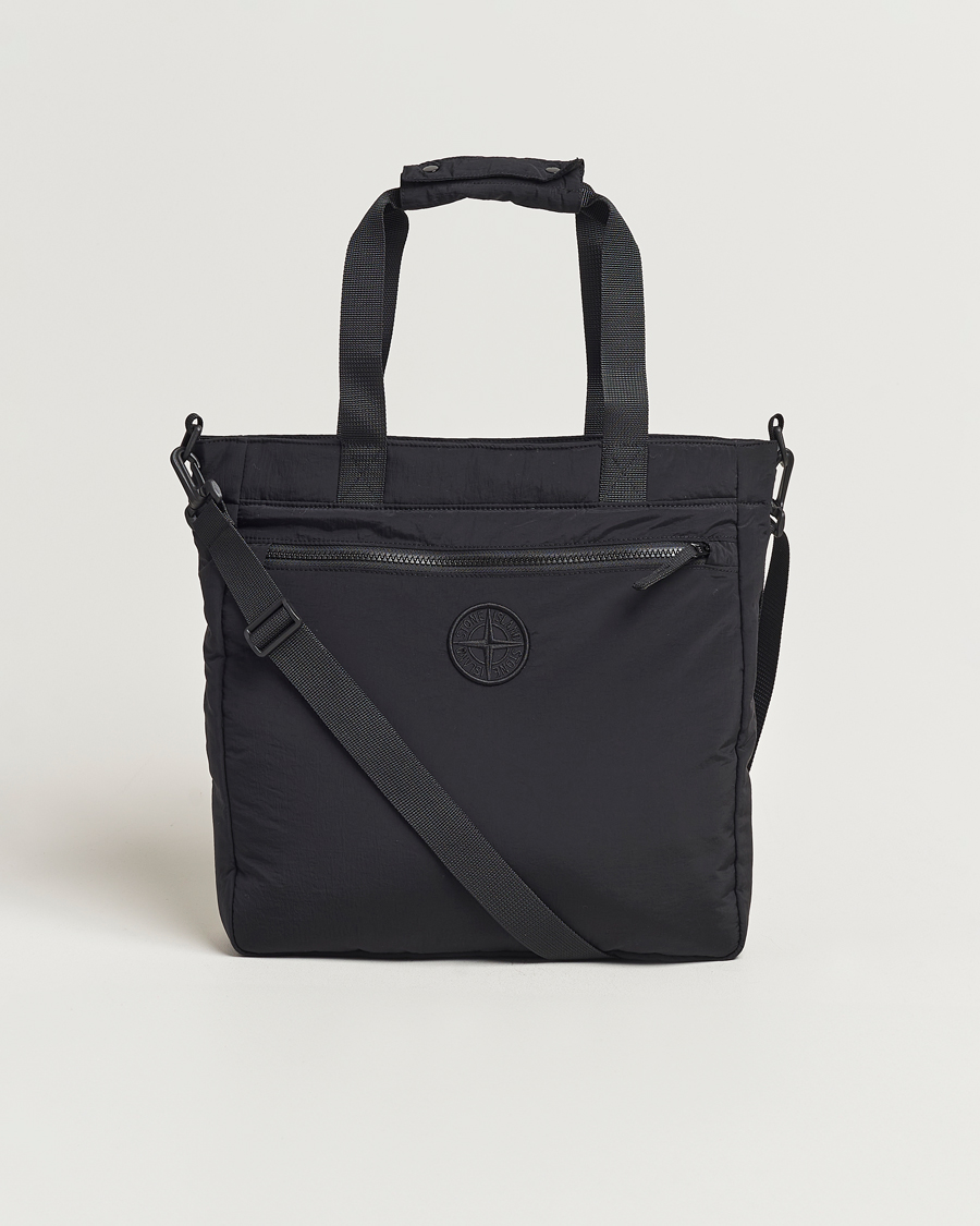 Herren | Stone Island Nylon Metal Totebag Black | Stone Island | Nylon Metal Totebag Black