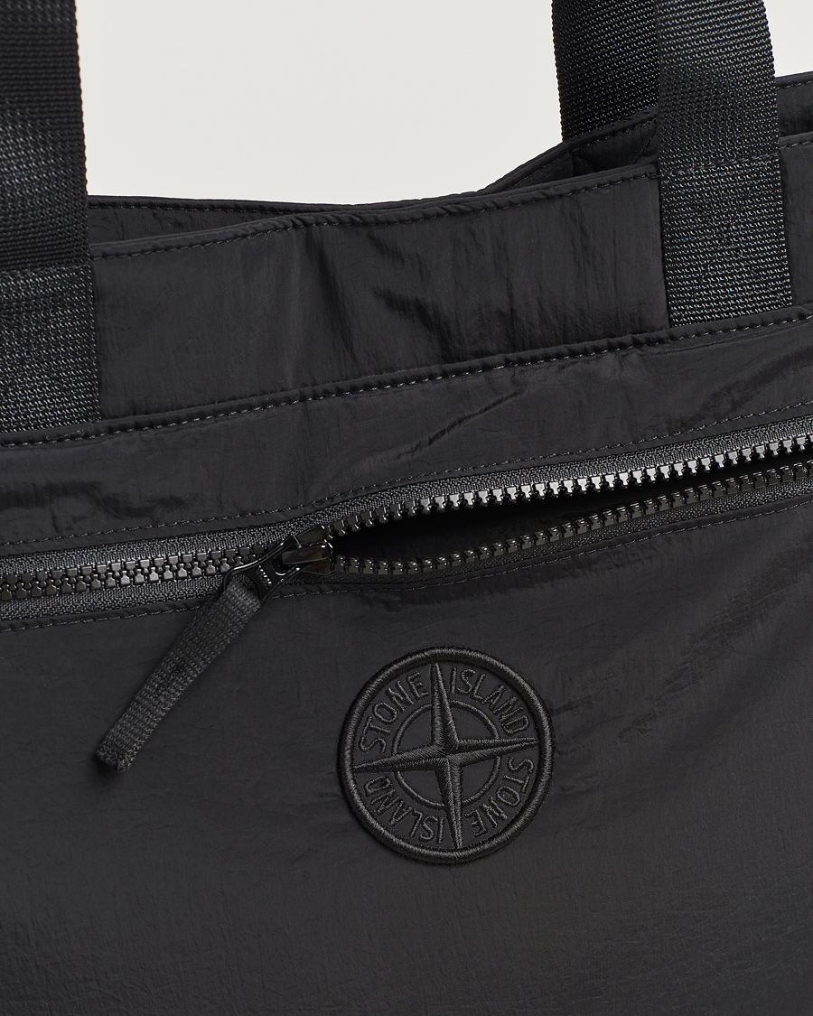 Herren | Stone Island Nylon Metal Totebag Black | Stone Island | Nylon Metal Totebag Black