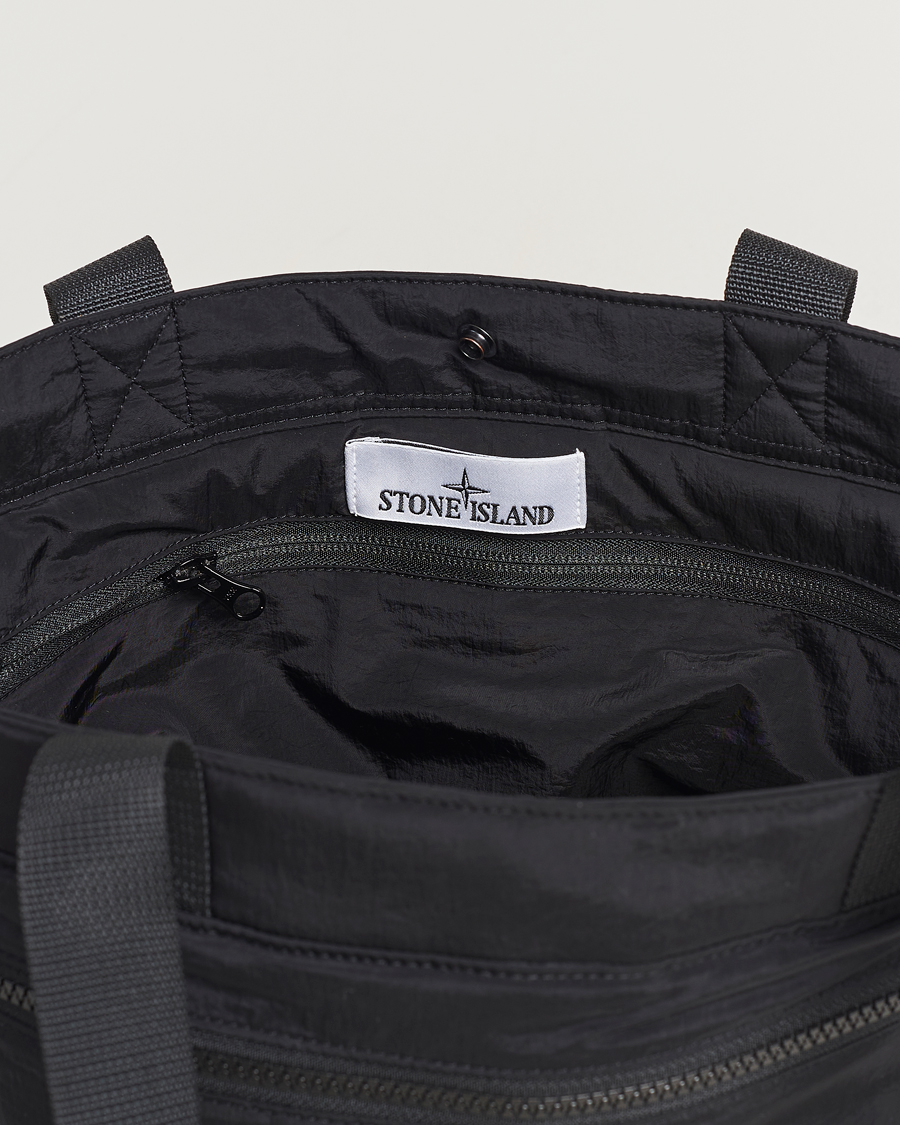 Herren | Stone Island Nylon Metal Totebag Black | Stone Island | Nylon Metal Totebag Black