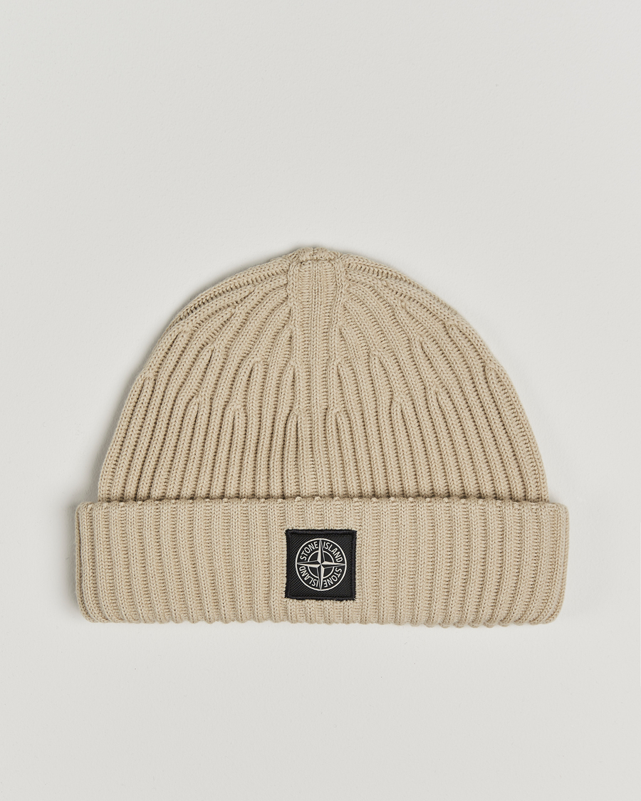 Herren | Stone Island Full Rib Wool Beanie Plaster | Stone Island | Full Rib Wool Beanie Plaster