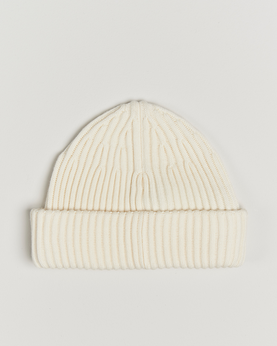 Herren | Stone Island Full Rib Wool Beanie Natural | Stone Island | Full Rib Wool Beanie Natural