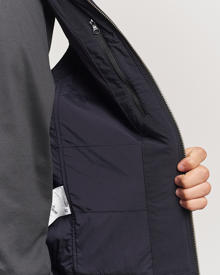 Herren | Jacken | Stone Island | Stellina Wool/Nylon Padded Vest Blue Marine