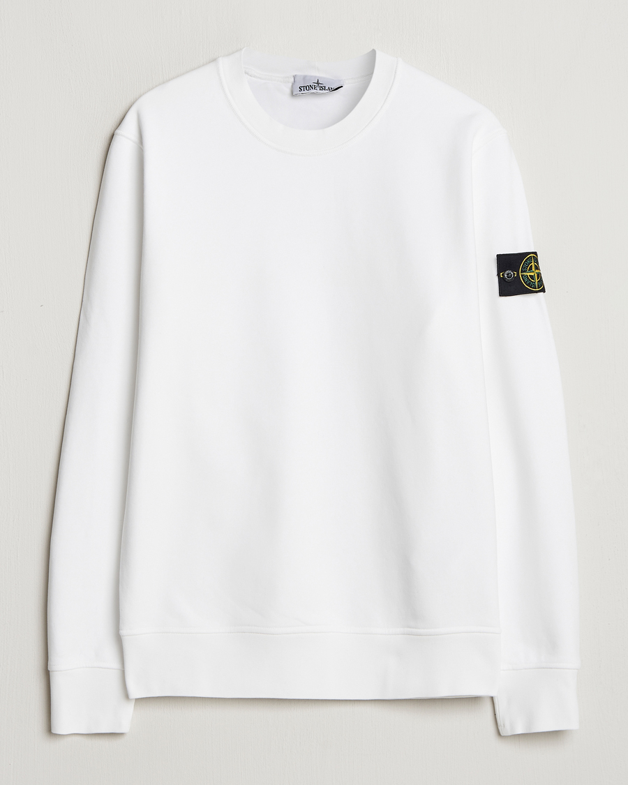 Herren | Pullover | Stone Island | Garment Dyed Fleece Sweatshirt White