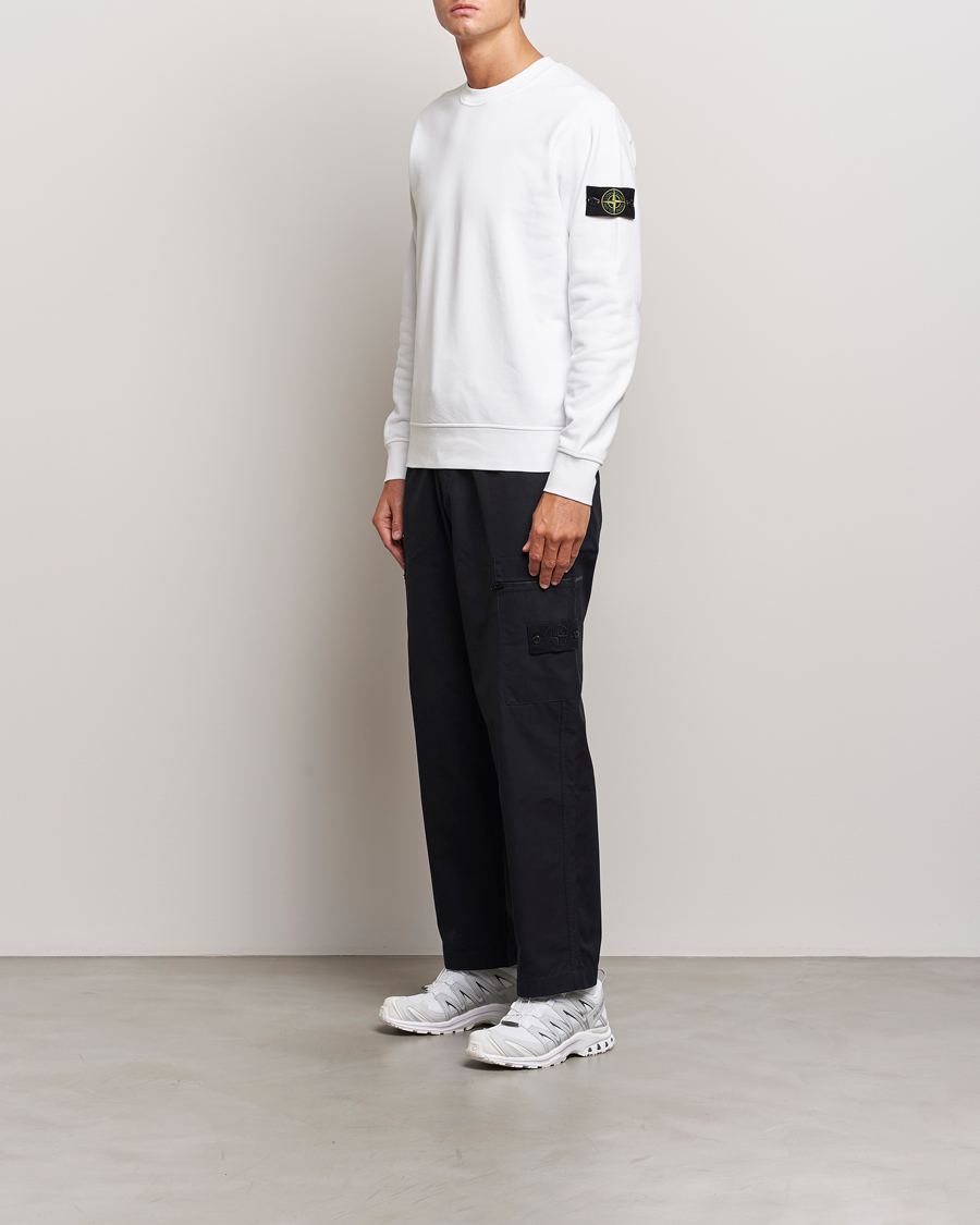 Herren | Pullover | Stone Island | Garment Dyed Fleece Sweatshirt White
