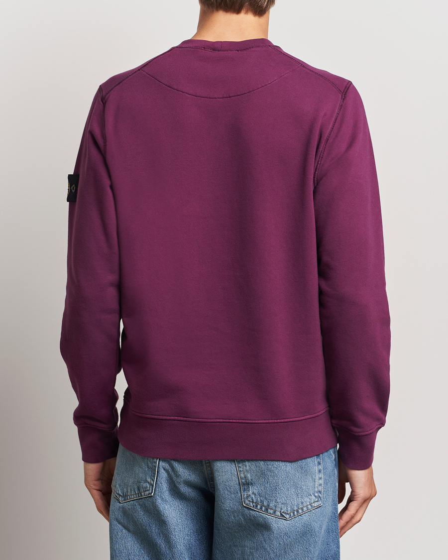 Herren | Pullover | Stone Island | Garment Dyed Fleece Sweatshirt Burgundy