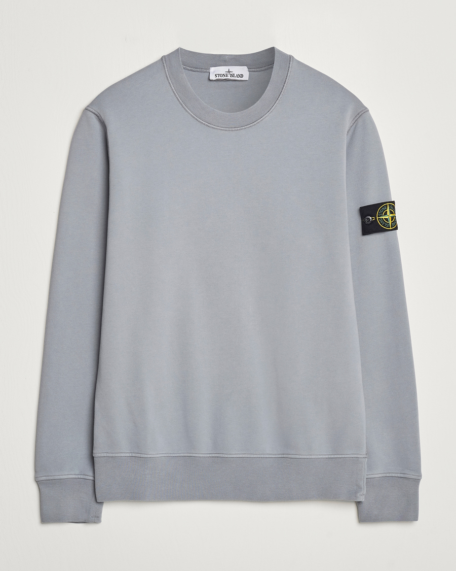 Herren | Pullover | Stone Island | Garment Dyed Fleece Sweatshirt Grey Green