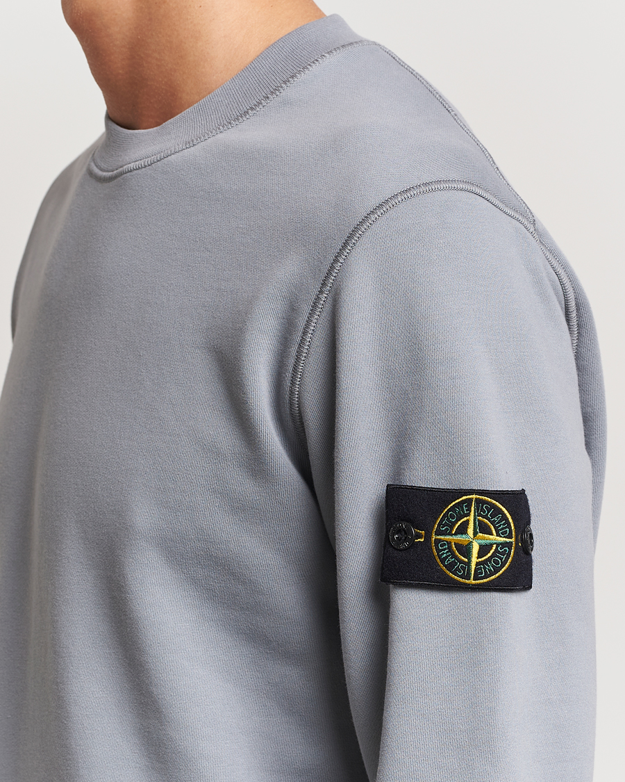 Herren | Pullover | Stone Island | Garment Dyed Fleece Sweatshirt Grey Green