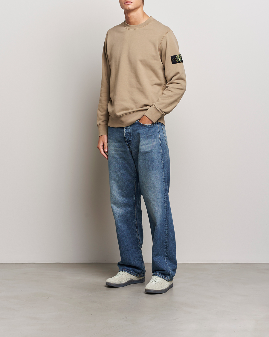 Herren | Pullover | Stone Island | Garment Dyed Fleece Sweatshirt Biscuit