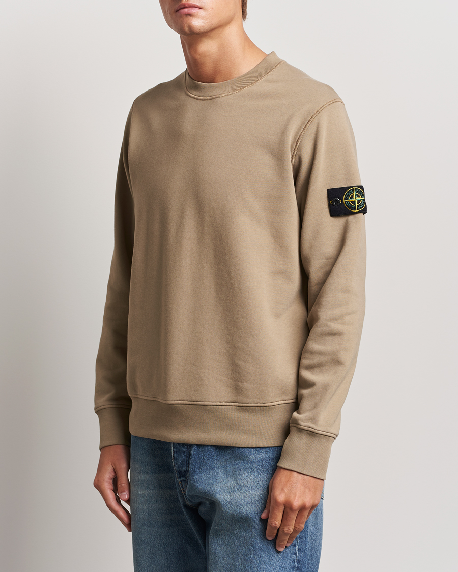 Herren | Pullover | Stone Island | Garment Dyed Fleece Sweatshirt Biscuit