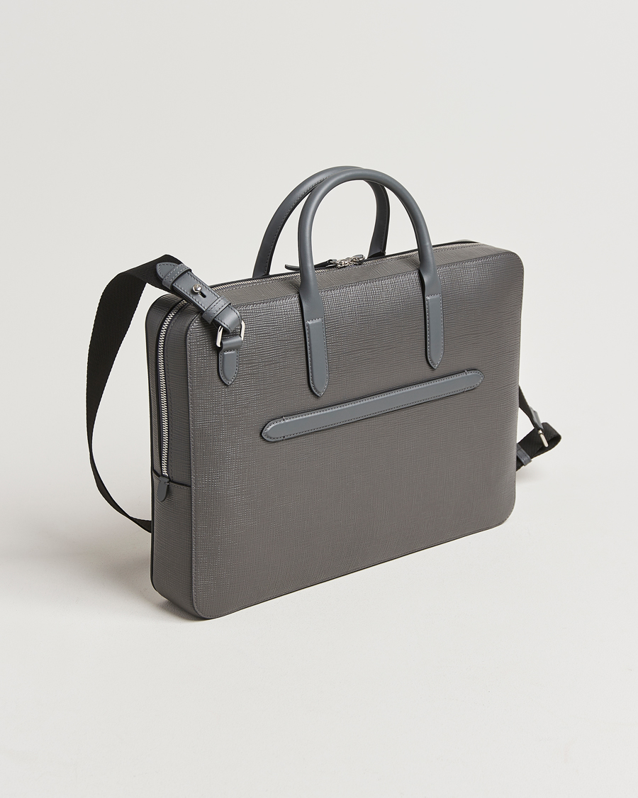 Herren | Smythson Panama Lightweight Briefcase Storm Grey | Smythson | Panama Lightweight Briefcase Storm Grey