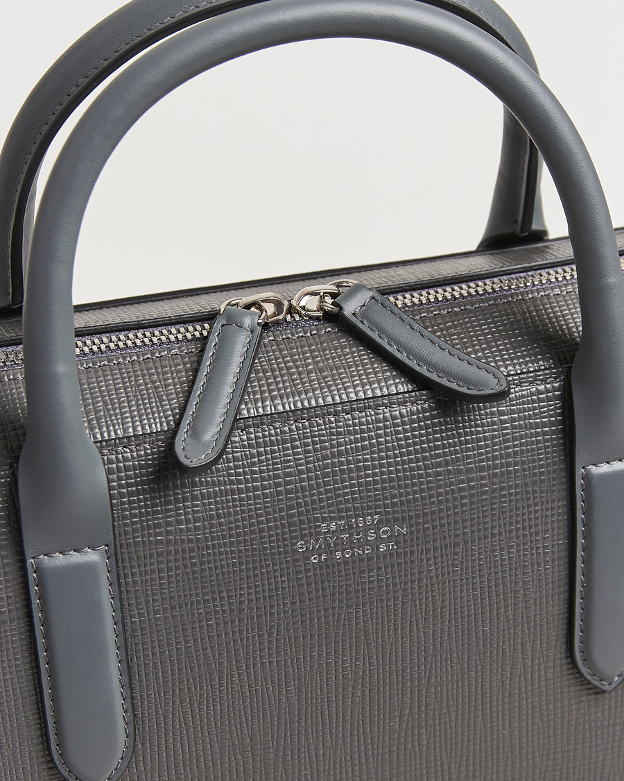 Herren | Smythson Panama Lightweight Briefcase Storm Grey | Smythson | Panama Lightweight Briefcase Storm Grey