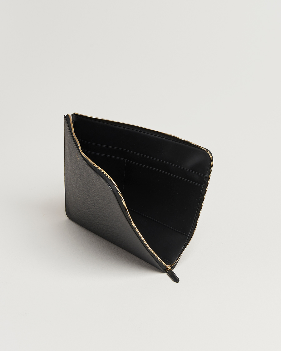 Herren | Taschen | Smythson | Panama Small Laptop Case Black