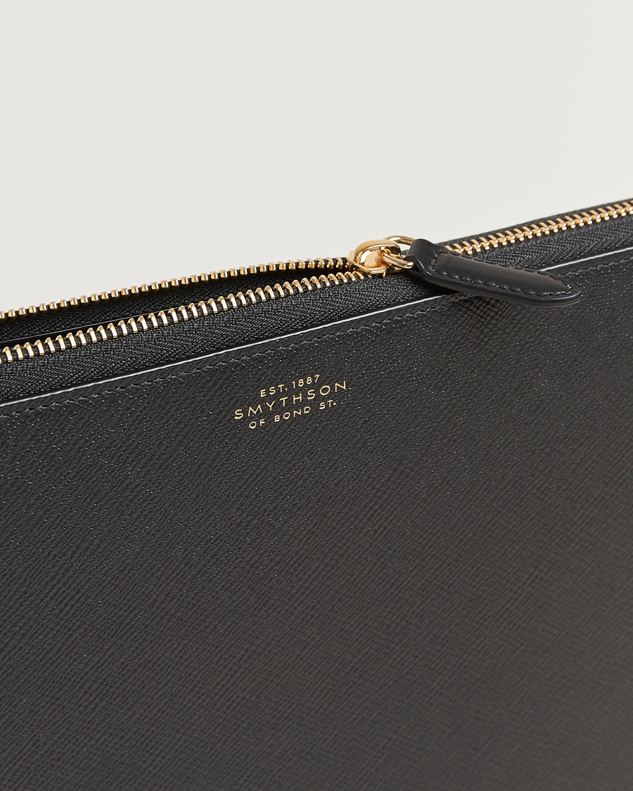 Herren | Taschen | Smythson | Panama Large Laptop Case Black