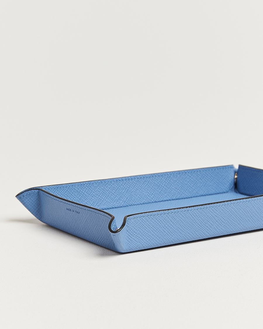 Herren | Für das Zuhause | Smythson | Panama Leather Trinket Tray Blue Nile