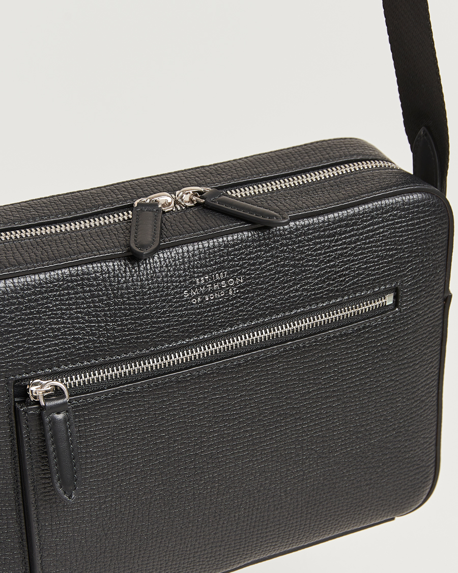 Herren | Taschen | Smythson | Ludlow Zip Crossbody Bag Black