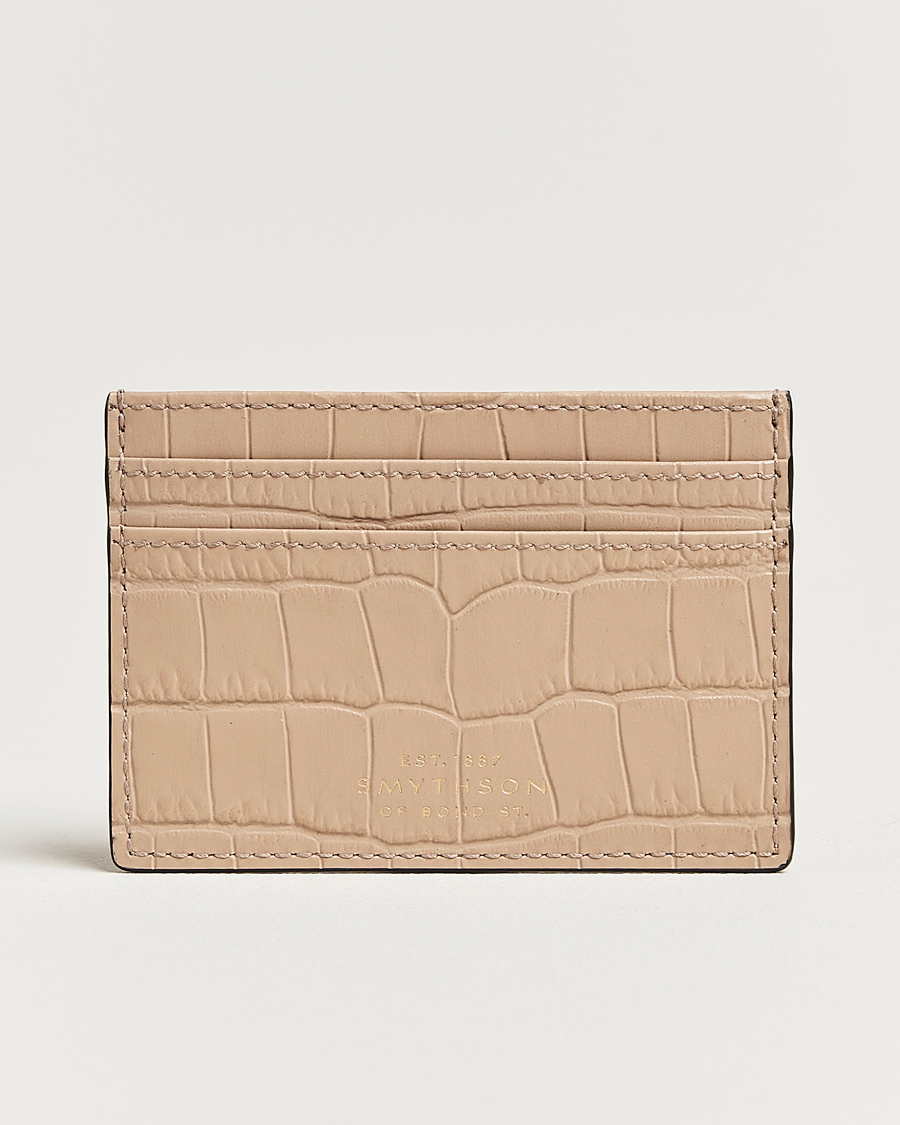Herren | Smythson Mara Flat Cardholder Sandstone | Smythson | Mara Flat Cardholder Sandstone