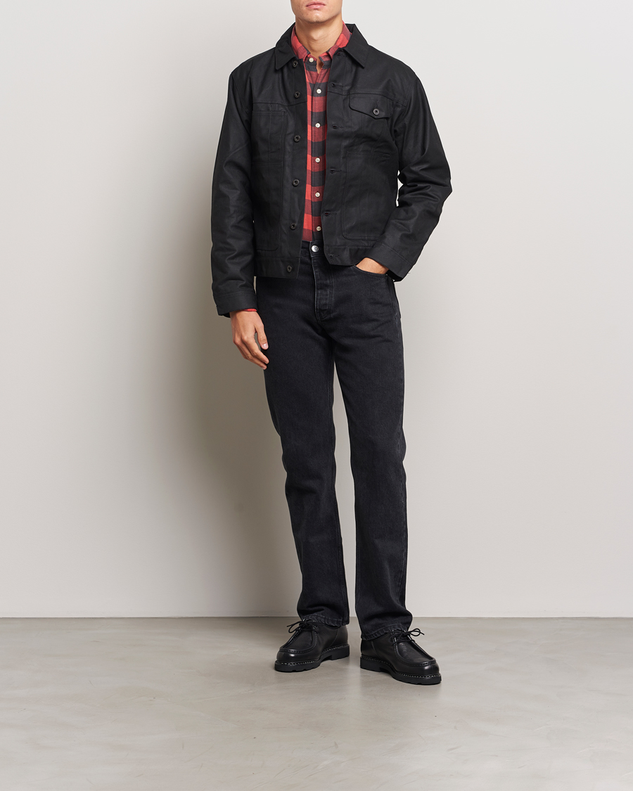 Herren | Jacken | Filson | Short Lined Tin Cloth Cruiser Black
