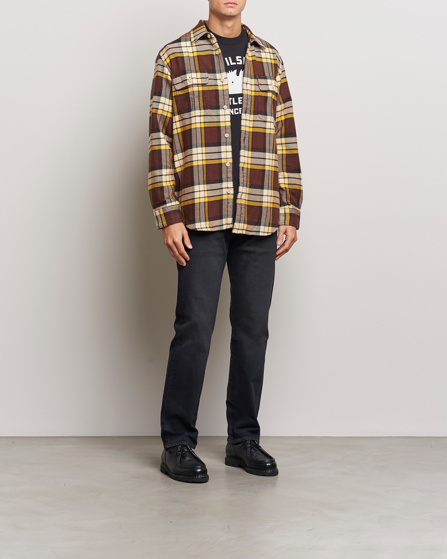 Herren | Hemden | Filson | Vintage Flannel Work Shirt Brown/Yellow
