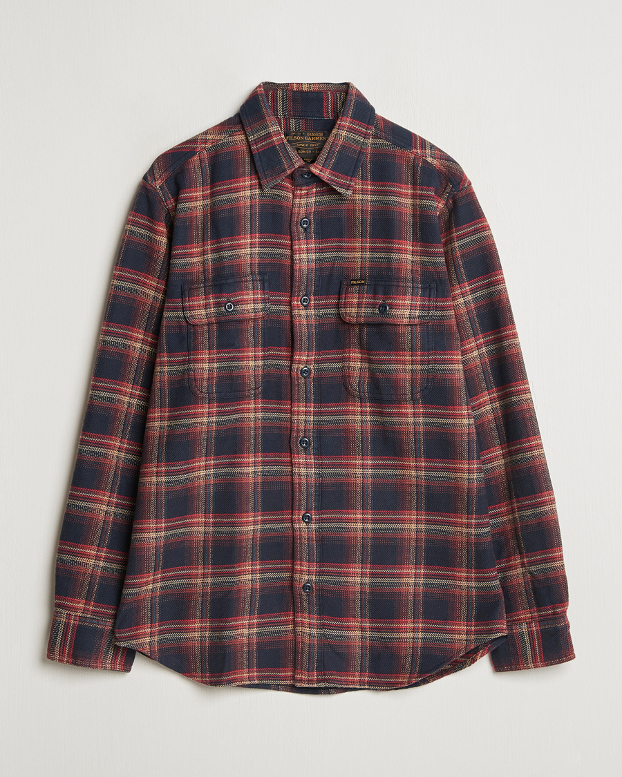 Herren | Hemden | Filson | Vintage Flannel Work Shirt Black/Rust
