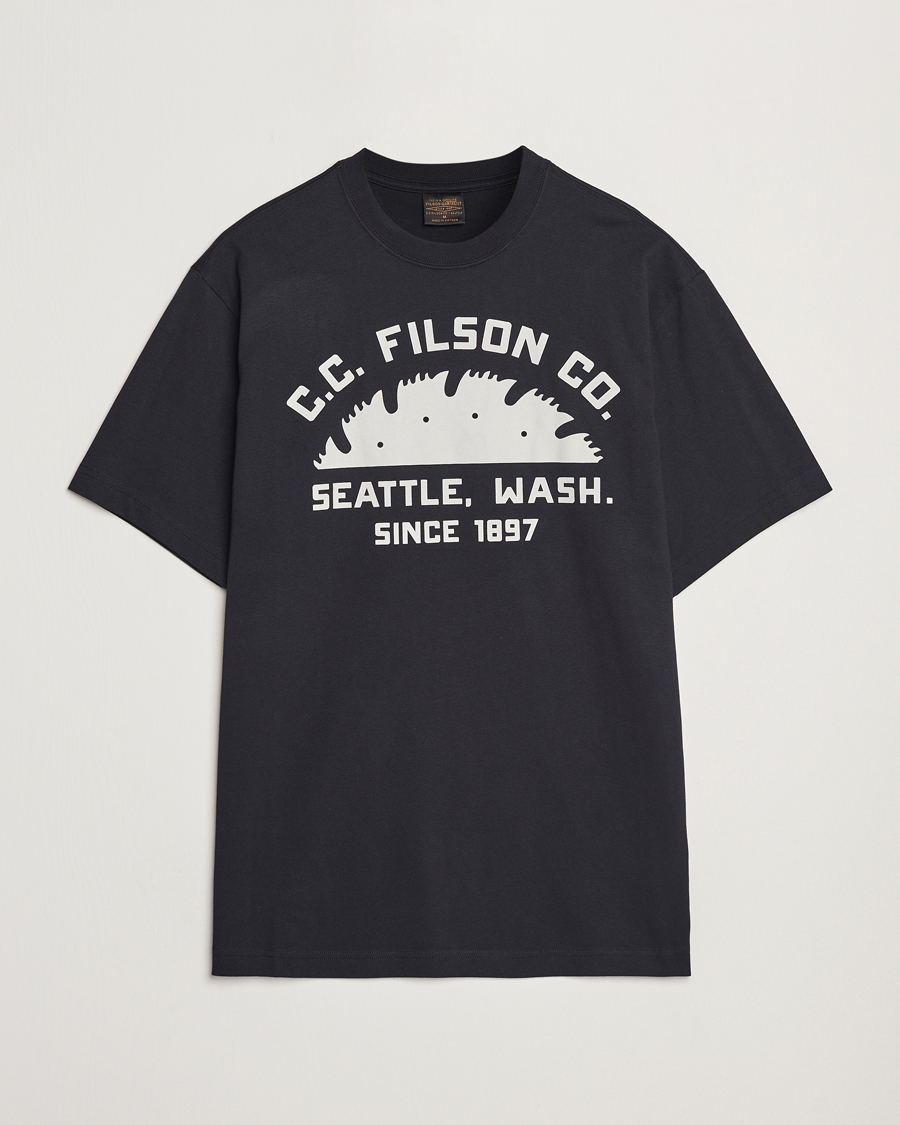 Herren | T-Shirts | Filson | Printed Cotton T-Shirt Black