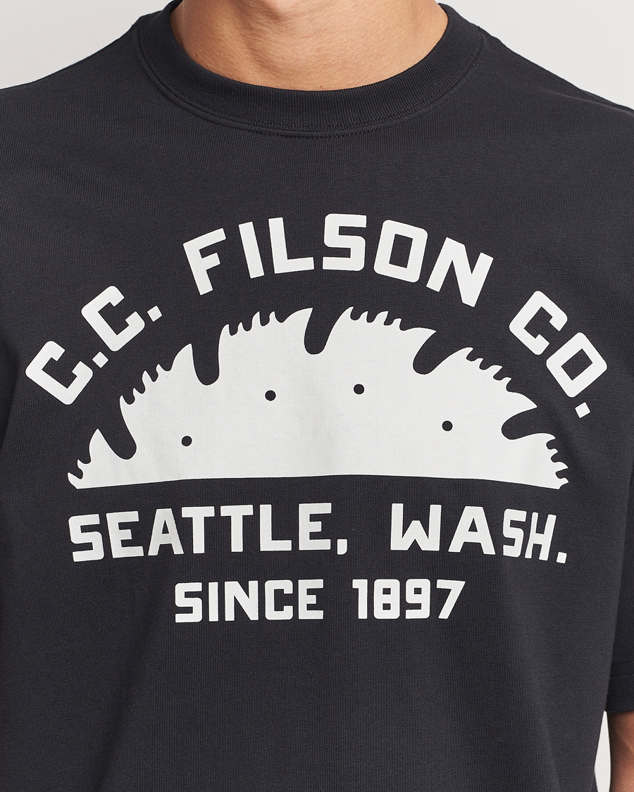 Herren | T-Shirts | Filson | Printed Cotton T-Shirt Black