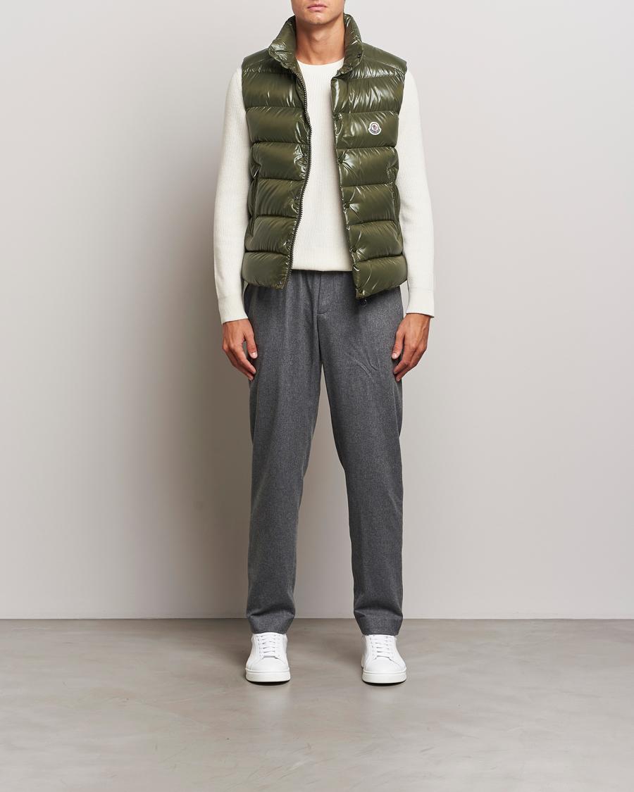 Herren | Hosen | Moncler | Flannel Drawstring Pants Grey Melange
