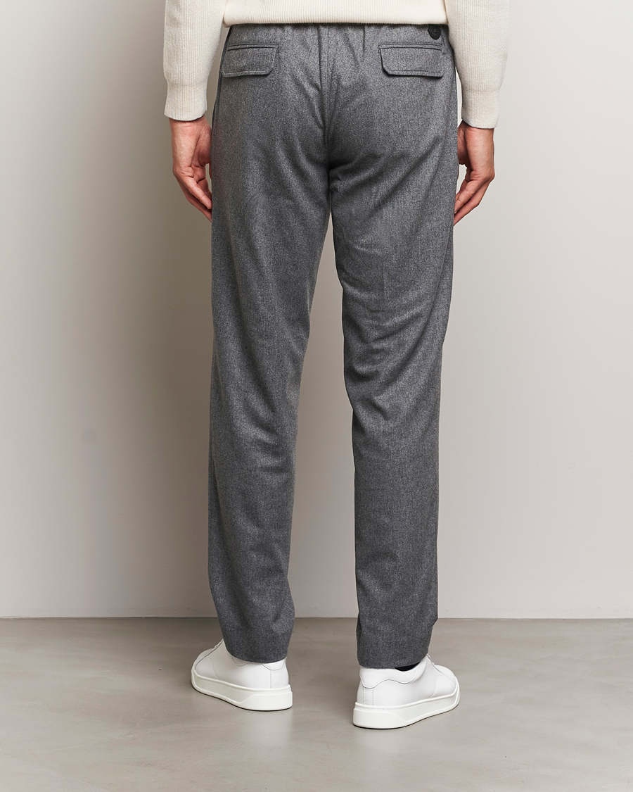 Herren | Hosen | Moncler | Flannel Drawstring Pants Grey Melange