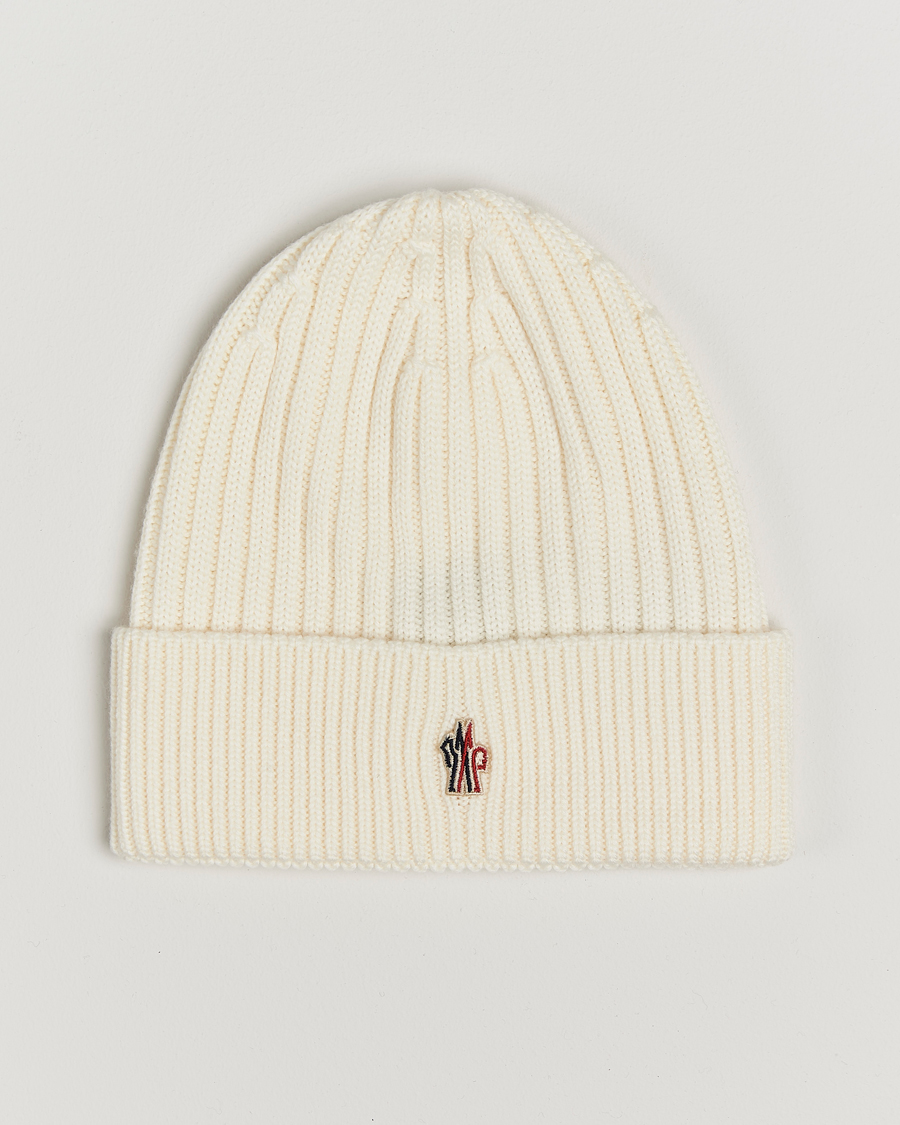 Herren | Moncler Grenoble Beretto Beanie Off White | Moncler Grenoble | Beretto Beanie Off White