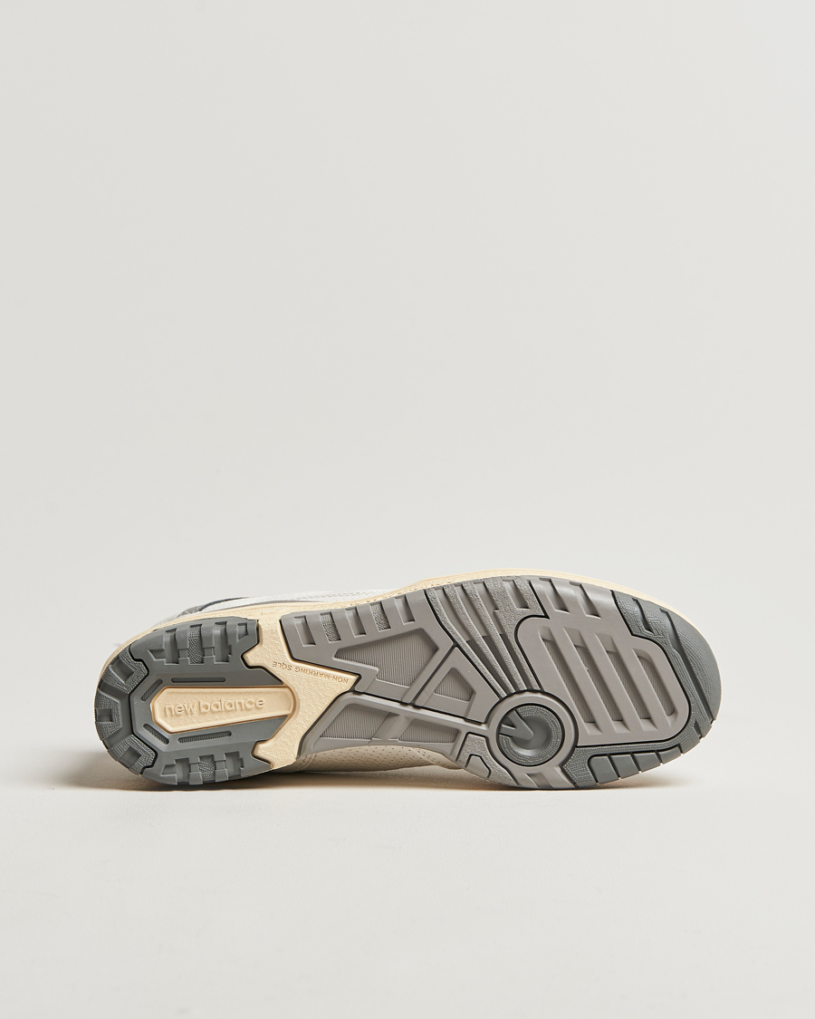 Herren | New Balance 550 Retro Tennis Sneakers White/Grey | New Balance | 550 Retro Tennis Sneakers White/Grey