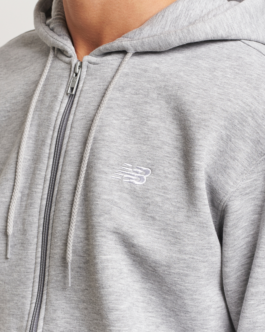 Herren | Pullover | New Balance | Essentials Full Zip Fleece Hoodie Athletic Grey