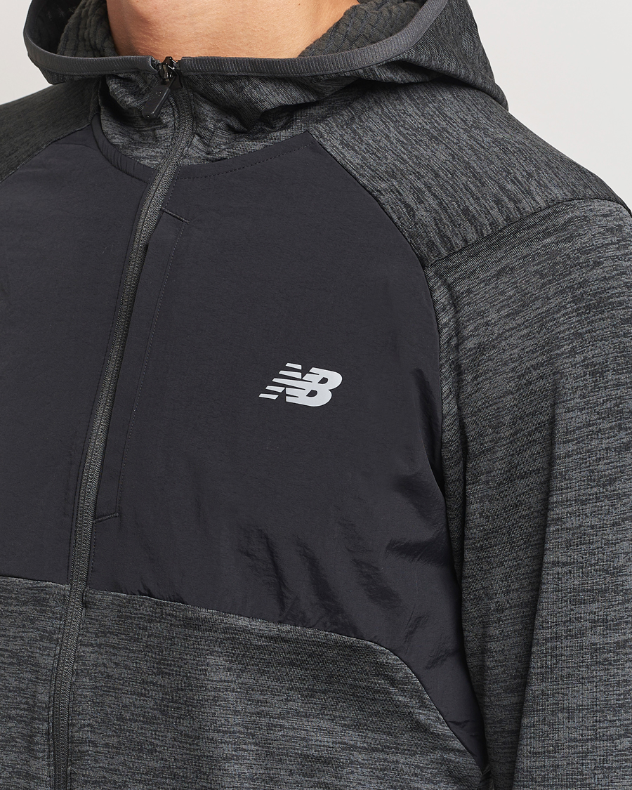 Herren | Pullover | New Balance Running | Heat Grid Hooded Full Zip Black