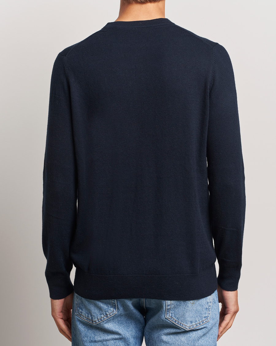 Herren | Pullover | Lyle & Scott | Cotton/Merino Crew Neck Jumper Dark Navy