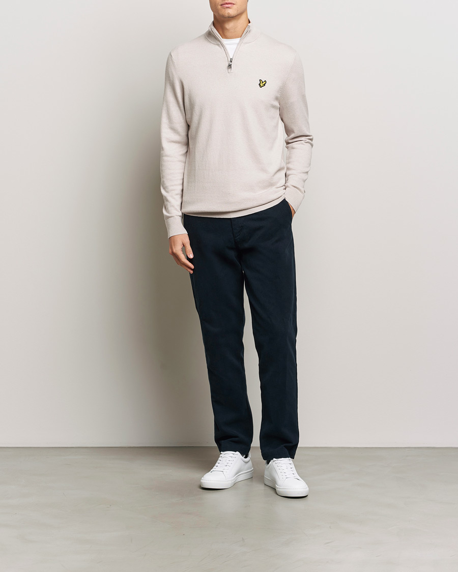 Herren | Pullover | Lyle & Scott | Cotton/Merino Half Zip Cove