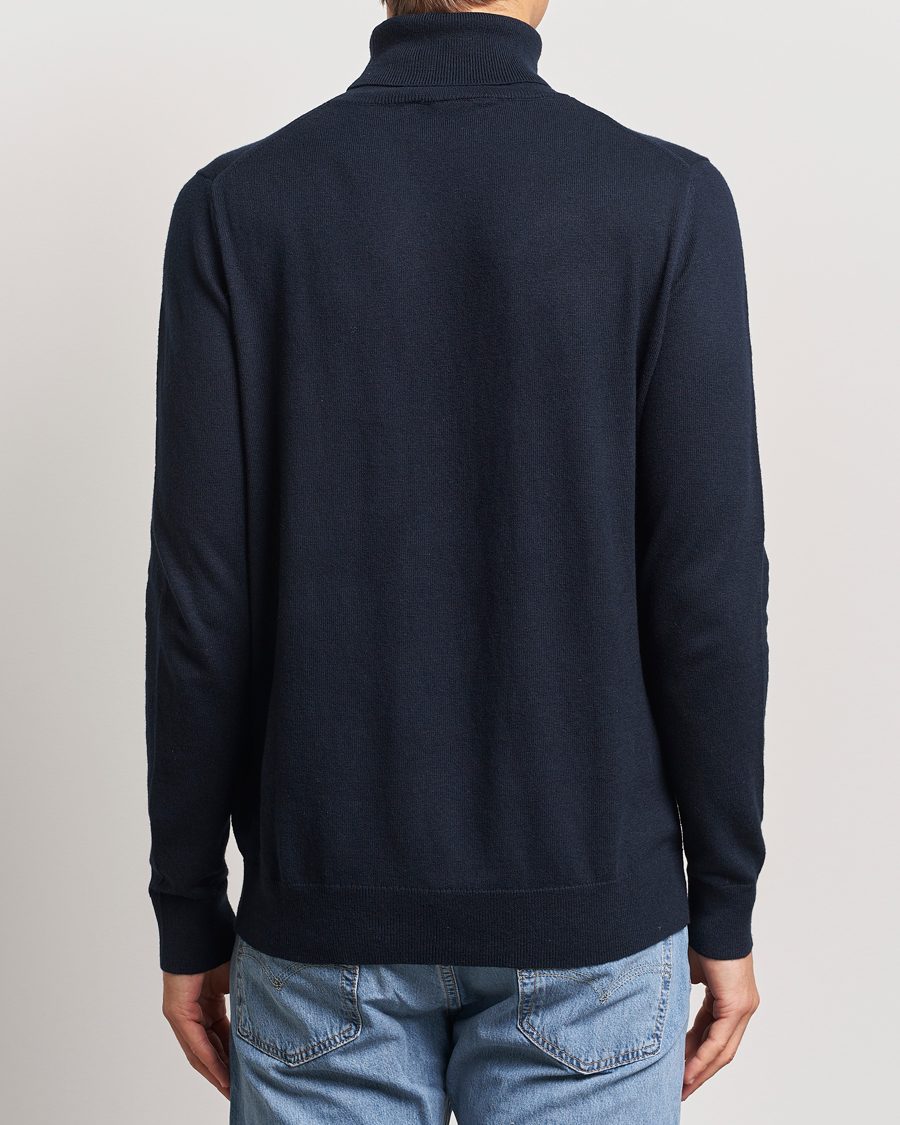 Herren | Pullover | Lyle & Scott | Cotton/Merino Turtleneck Dark Navy