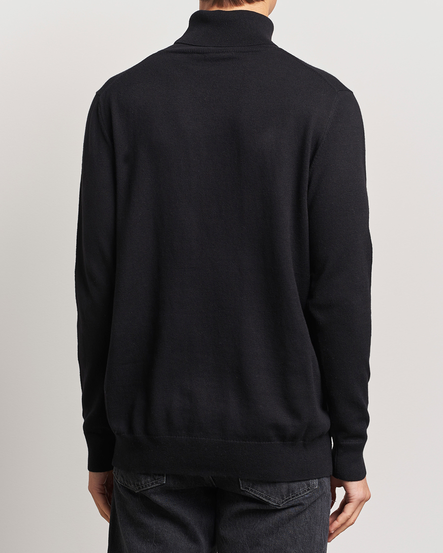 Herren | Pullover | Lyle & Scott | Cotton/Merino Turtleneck Jet Black