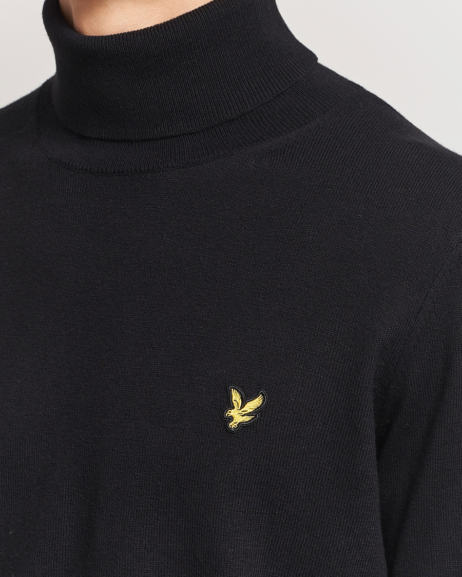 Herren | Pullover | Lyle & Scott | Cotton/Merino Turtleneck Jet Black