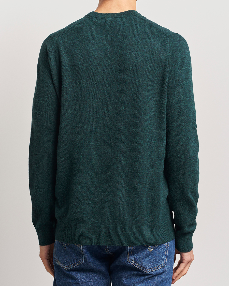 Herren | Pullover | Lyle & Scott | Lambswool Crew Neck Pullover Argyle Teal Marl
