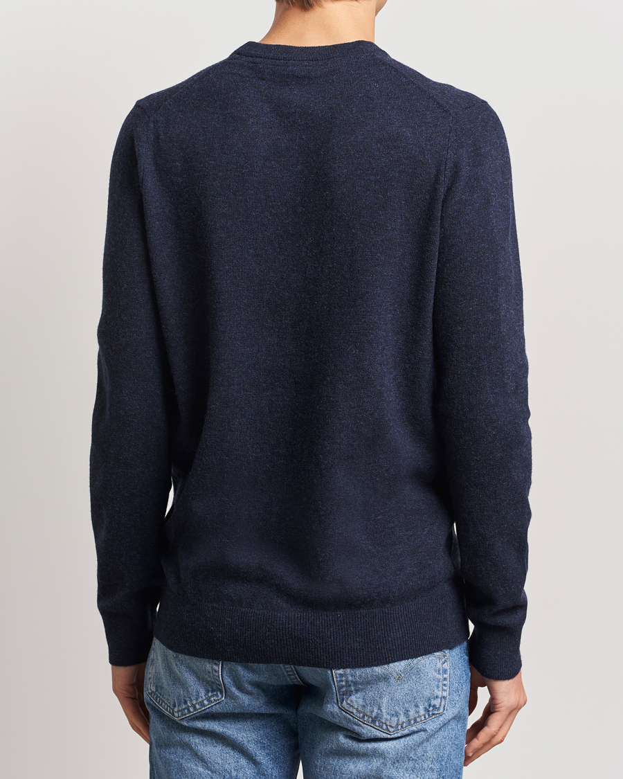 Herren | Pullover | Lyle & Scott | Lambswool Crew Neck Pullover Dark Navy Marl