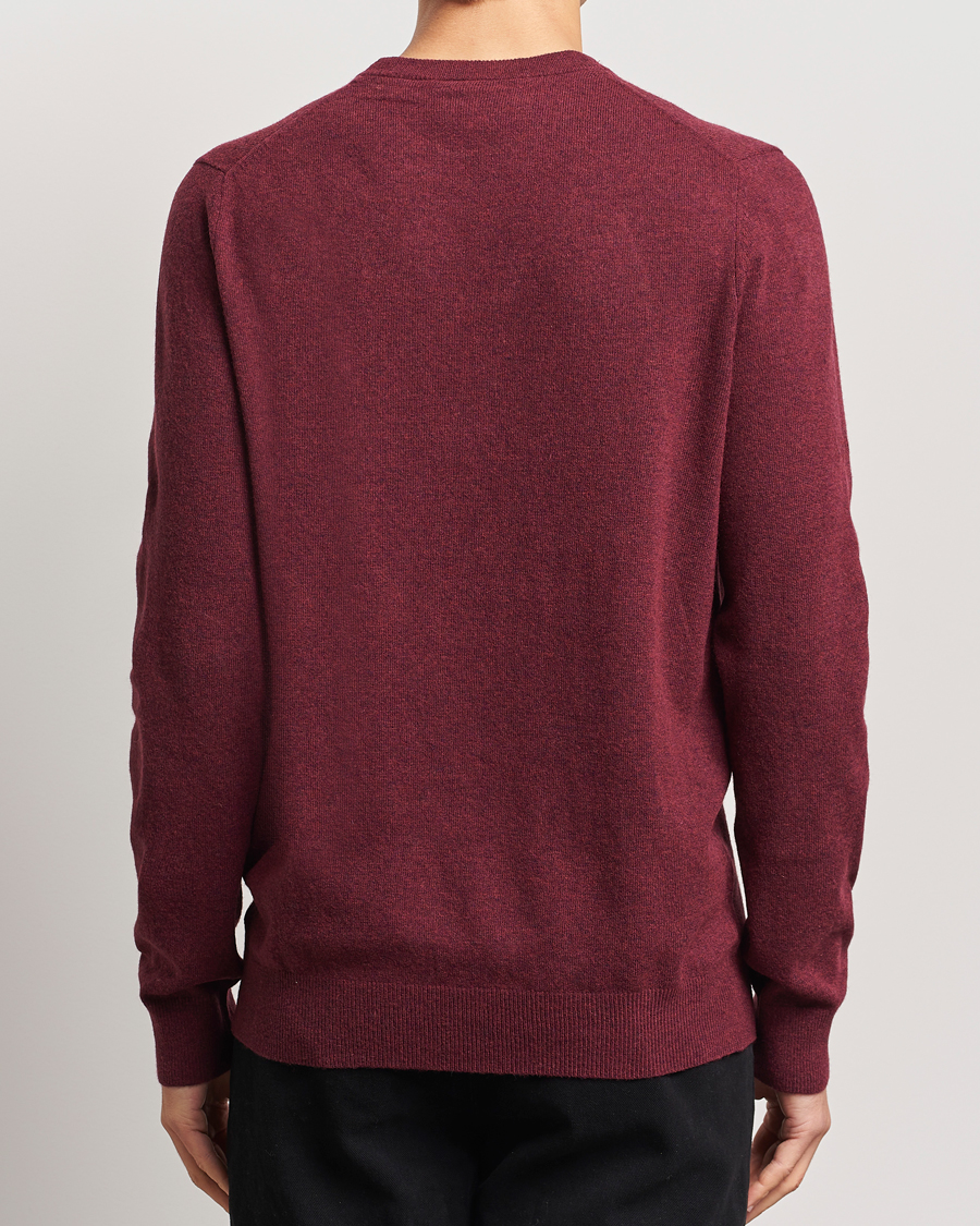 Herren | Pullover | Lyle & Scott | Lambswool Crew Neck Pullover Burgundy Marl
